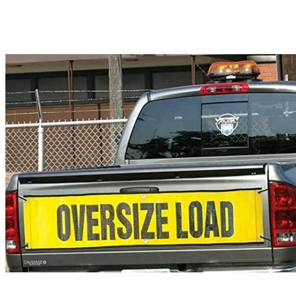 VULCAN Oversize Load Banner w/ Grommets 2 Pack Yellow Mesh 18" x 84" MSRP $71.00 - Picture 1 of 5